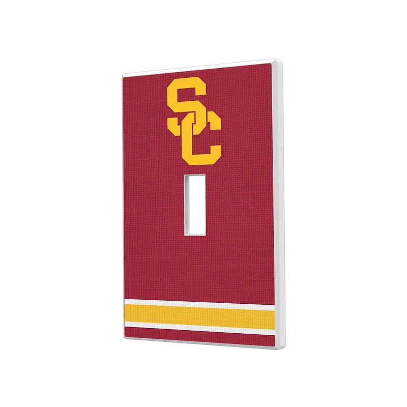 USC Trojans Stripe Design Single Toggle Light Switch Plate