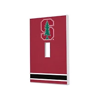 Stanford Cardinal Stripe Design Single Toggle Light Switch Plate