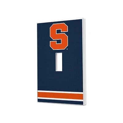 Syracuse Orange Stripe Design Single Toggle Light Switch Plate