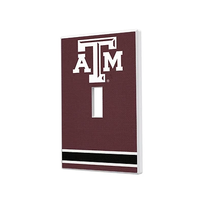 Texas A&M Aggies Stripe Design Single Toggle Light Switch Plate