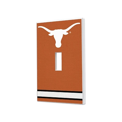 Texas Longhorns Stripe Design Single Toggle Light Switch Plate