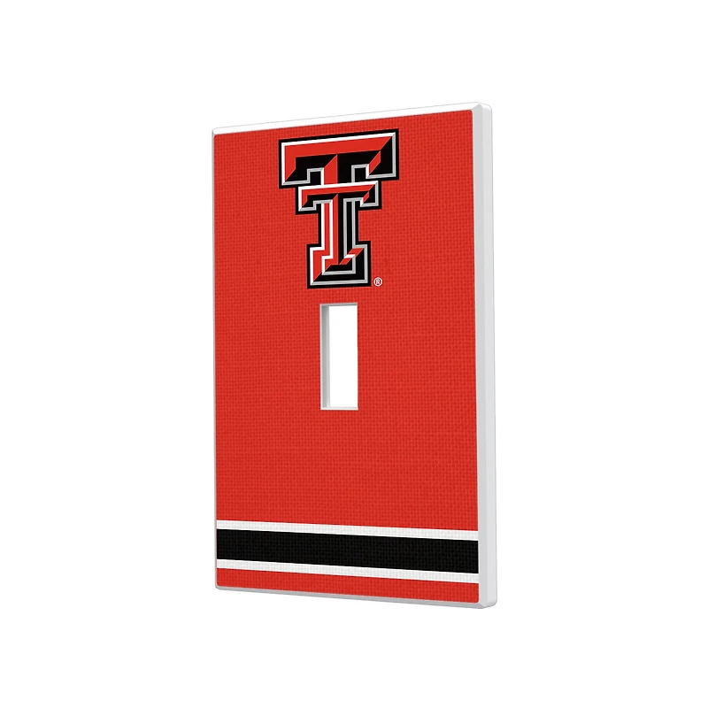 Texas Tech Red Raiders Stripe Design Single Toggle Light Switch Plate
