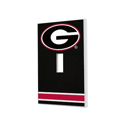 Georgia Bulldogs Stripe Design Single Toggle Light Switch Plate