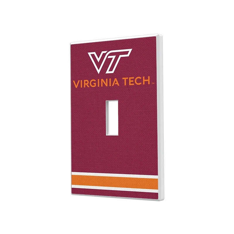 Virginia Tech Hokies Stripe Design Single Toggle Light Switch Plate
