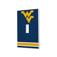West Virginia Mountaineers Stripe Design Single Toggle Light Switch Plate