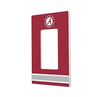 Alabama Crimson Tide Stripe Design Single Rocker Light Switch Plate