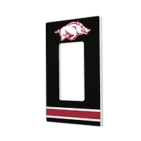 Arkansas Razorbacks Stripe Design Single Rocker Light Switch Plate