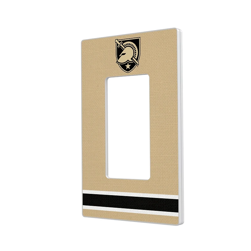 Army Black Knights Stripe Design Single Rocker Light Switch Plate