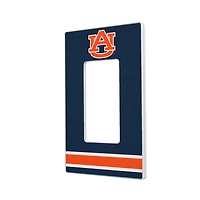 Auburn Tigers Stripe Design Single Rocker Light Switch Plate