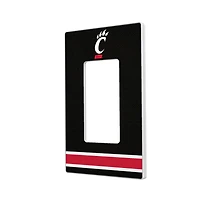 Cincinnati Bearcats Stripe Design Single Rocker Light Switch Plate