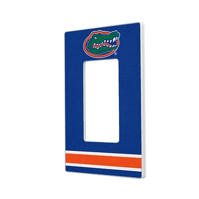 Florida Gators Stripe Design Single Rocker Light Switch Plate