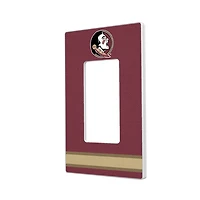 Florida State Seminoles Stripe Design Single Rocker Light Switch Plate