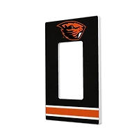 Oregon State Beavers Stripe Design Single Rocker Light Switch Plate