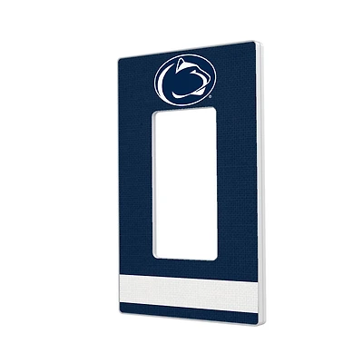 Penn State Nittany Lions Stripe Design Single Rocker Light Switch Plate