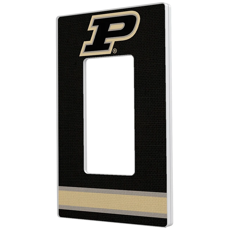 Purdue Boilermakers Stripe Design Single Rocker Light Switch Plate