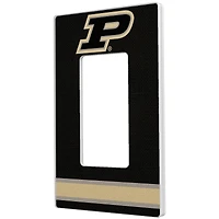 Purdue Boilermakers Stripe Design Single Rocker Light Switch Plate