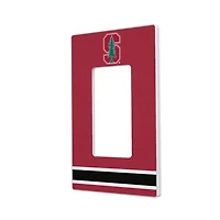 Stanford Cardinal Stripe Design Single Rocker Light Switch Plate