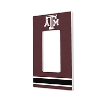Texas A&M Aggies Stripe Design Single Rocker Light Switch Plate