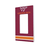 Virginia Tech Hokies Stripe Design Single Rocker Light Switch Plate