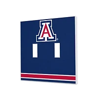 Arizona Wildcats Stripe Design Double Toggle Light Switch Plate