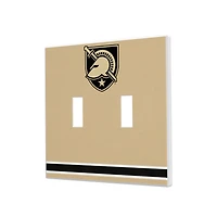 Army Black Knights Stripe Design Double Toggle Light Switch Plate