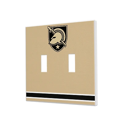 Army Black Knights Stripe Design Double Toggle Light Switch Plate