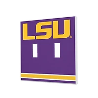 LSU Tigers Stripe Design Double Toggle Light Switch Plate