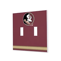 Florida State Seminoles Stripe Design Double Toggle Light Switch Plate