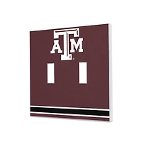 Texas A&M Aggies Stripe Design Double Toggle Light Switch Plate