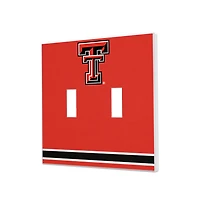 Texas Tech Red Raiders Stripe Design Double Toggle Light Switch Plate