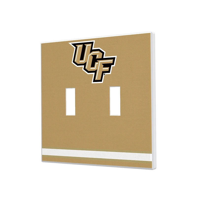 UCF Knights Stripe Design Double Toggle Light Switch Plate