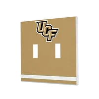 UCF Knights Stripe Design Double Toggle Light Switch Plate
