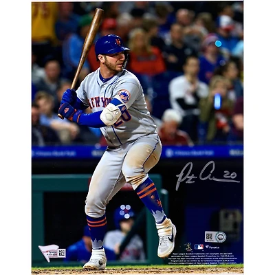 Pete Alonso New York Mets Autographed 8'' x 10'' Hitting Photograph