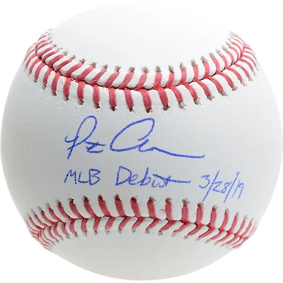 Pete Alonso New York Mets Autographed Baseball with "3/28/19 Debut" Inscription