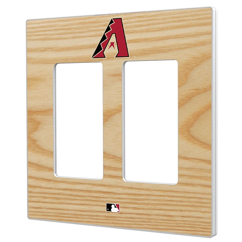 Arizona Diamondbacks Baseball Bat Design Double Rocker Light Switch Plate