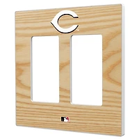 Cincinnati Reds Baseball Bat Design Double Rocker Light Switch Plate