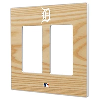 Detroit Tigers Baseball Bat Design Double Rocker Light Switch Plate