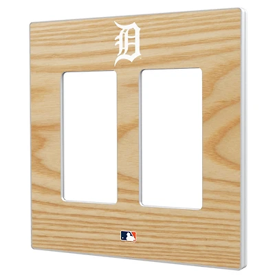 Detroit Tigers Baseball Bat Design Double Rocker Light Switch Plate