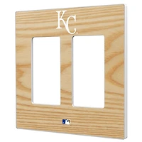 Kansas City Royals Baseball Bat Design Double Rocker Light Switch Plate