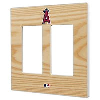 Los Angeles Angels Baseball Bat Design Double Rocker Light Switch Plate