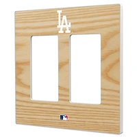 Los Angeles Dodgers Baseball Bat Design Double Rocker Light Switch Plate