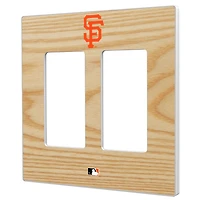 San Francisco Giants Baseball Bat Design Double Rocker Light Switch Plate