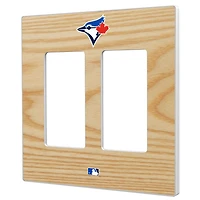 Toronto Blue Jays Baseball Bat Design Double Rocker Light Switch Plate
