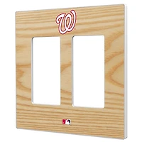 Washington Nationals Baseball Bat Design Double Rocker Light Switch Plate