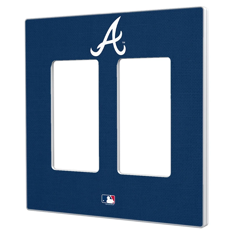 Atlanta Braves Solid Double Rocker Light Switch Plate