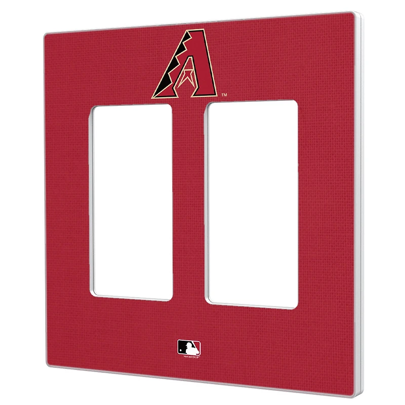 Arizona Diamondbacks Solid Double Rocker Light Switch Plate