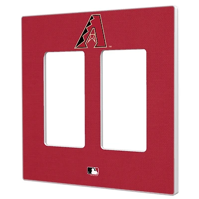 Arizona Diamondbacks Solid Double Rocker Light Switch Plate