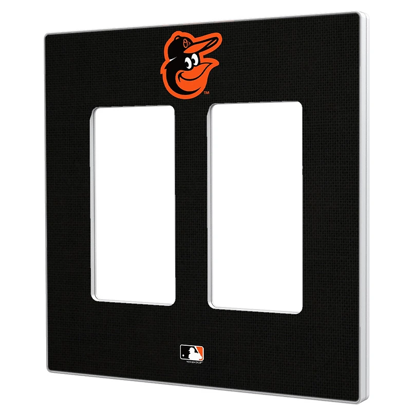 Baltimore Orioles Solid Double Rocker Light Switch Plate