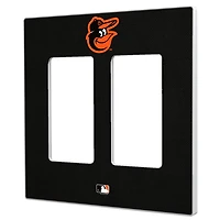 Baltimore Orioles Solid Double Rocker Light Switch Plate
