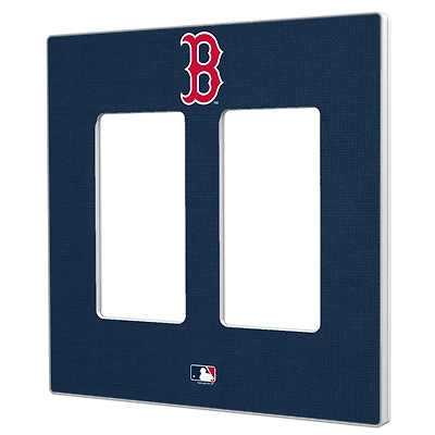 Boston Red Sox Solid Double Rocker Light Switch Plate
